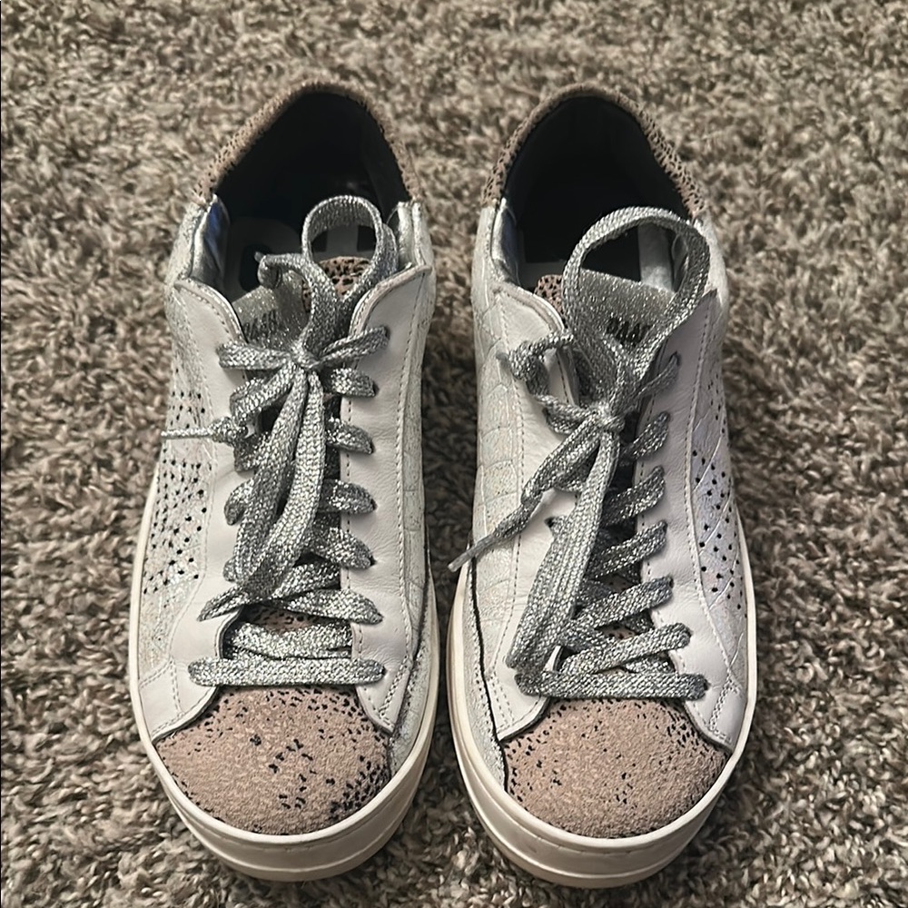 P448 Women's Sneakers in White and Tan